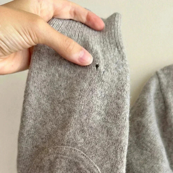 J. Crew Slim Grey Merino Wool Blend Button Down Cardigan, Boyfriend Cardigan, L - Picture 9 of 16